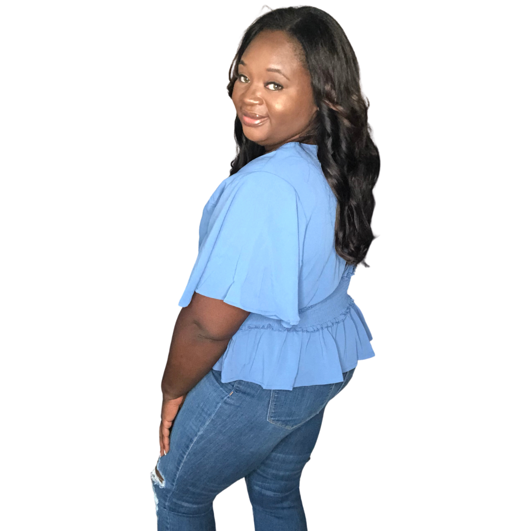 Riri peplum top