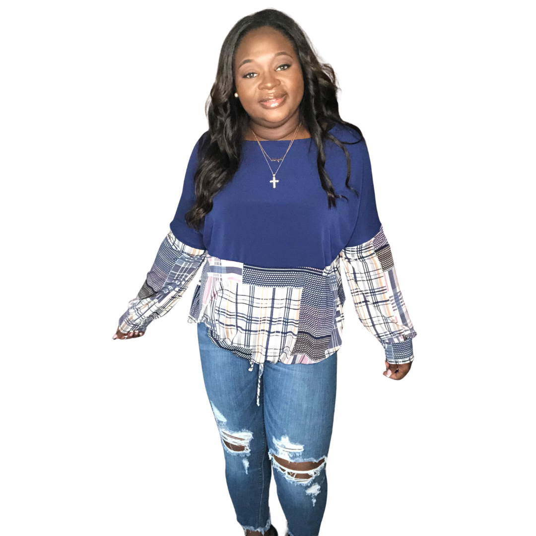 Molly contrast top