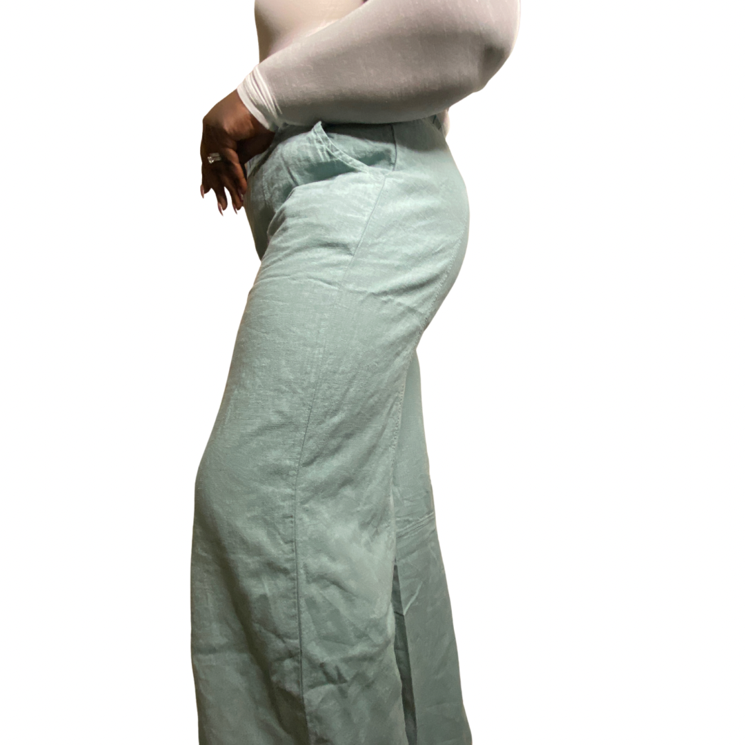 Linen pants w/pockets