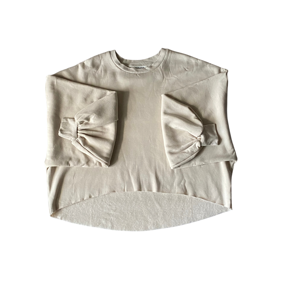 Cozy high low crop top sweater