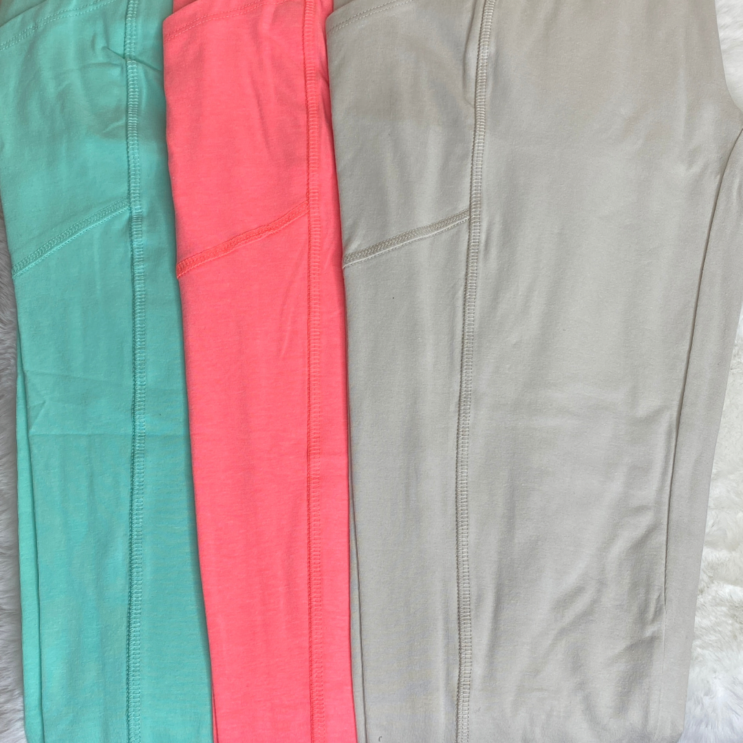 Cotton Pocket Leggings (Plus)